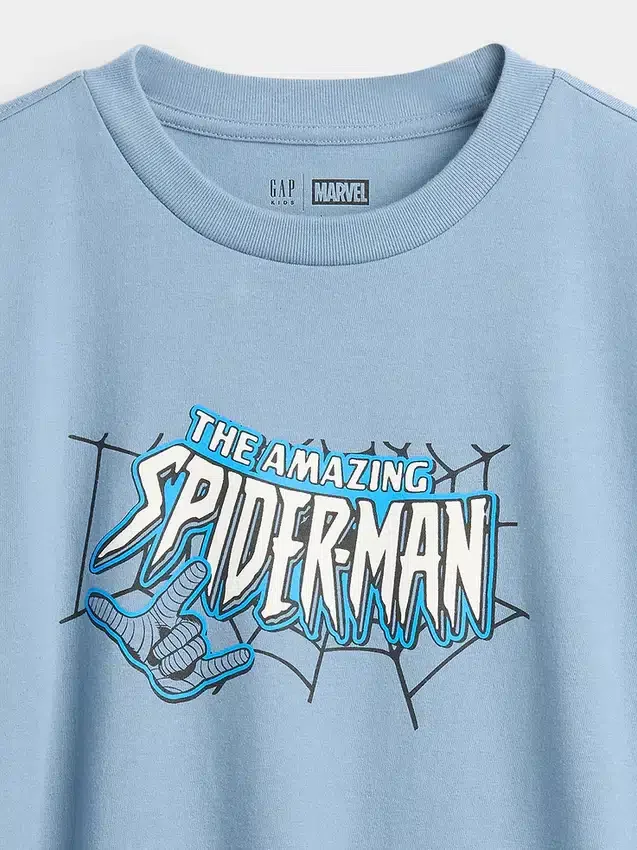 Camiseta infantil Marvel con estampado y corte holgado