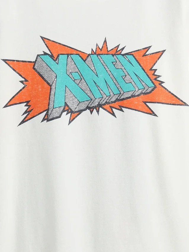 Camiseta infantil Marvel con estampado y corte holgado