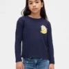 Camiseta infantil oversize con estampado