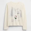 Camiseta infantil oversize con estampado