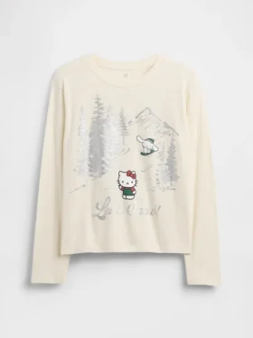 Camiseta infantil oversize con estampado