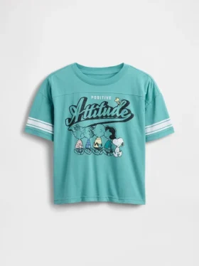 Camiseta infantil oversize con estampado