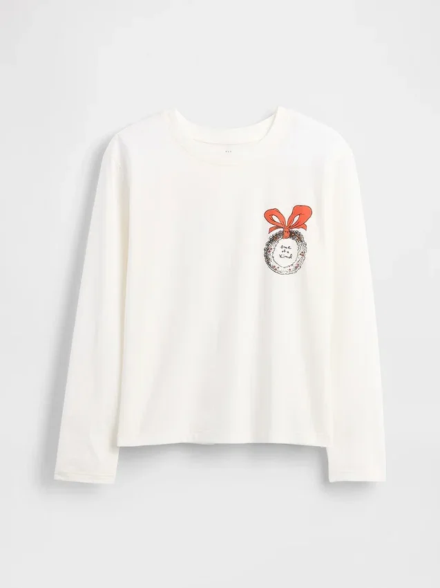 Camiseta infantil oversize con estampado