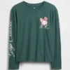 Camiseta infantil oversize con estampado