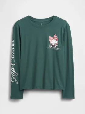 Camiseta infantil oversize con estampado