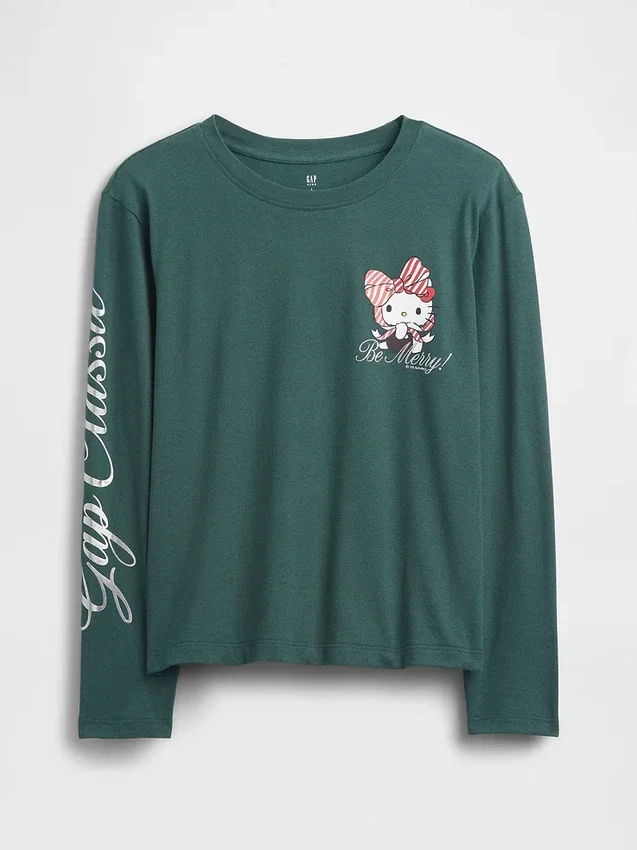 Camiseta infantil oversize con estampado