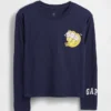 Camiseta infantil oversize con estampado