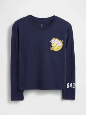 Camiseta infantil oversize con estampado