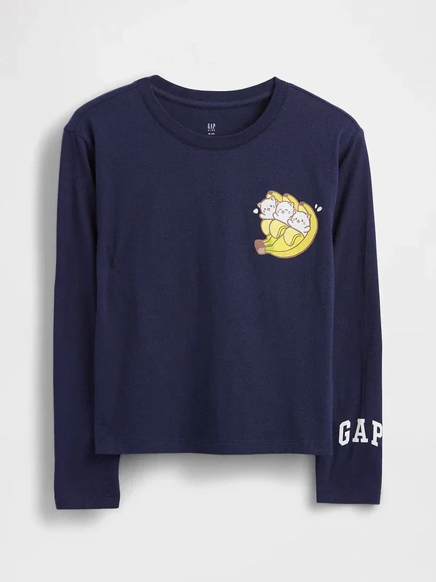 Camiseta infantil oversize con estampado