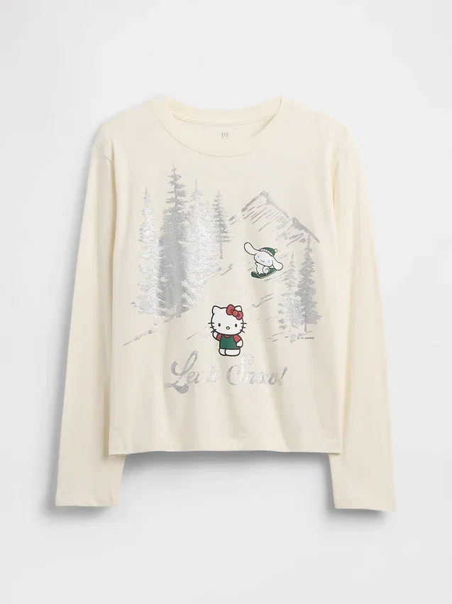 Camiseta infantil oversize con estampado