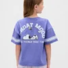 Camiseta infantil oversize con estampado