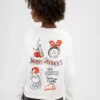Camiseta infantil oversize con estampado