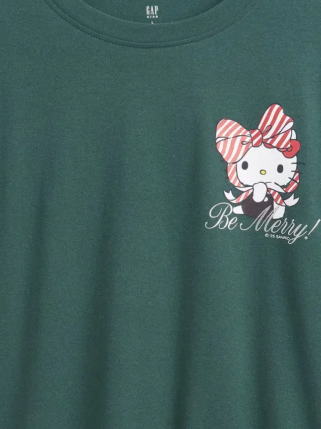 Camiseta infantil oversize con estampado
