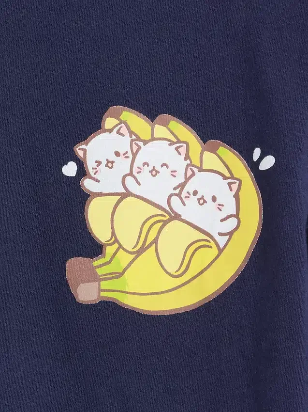 Camiseta infantil oversize con estampado