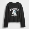 Camiseta infantil oversize con estampado de Barbie