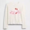 Camiseta infantil oversize con estampado de Hello Kitty