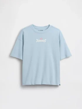 Camiseta infantil oversize con estampado de Marvel