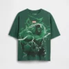Camiseta infantil oversize con estampado de Marvel