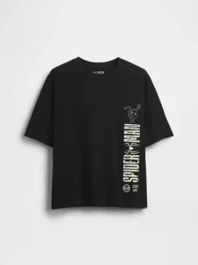 Camiseta infantil oversize con estampado de Marvel