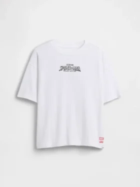 Camiseta infantil oversize con estampado de Marvel