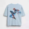 Camiseta infantil oversize con estampado de Marvel