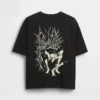 Camiseta infantil oversize con estampado de Marvel