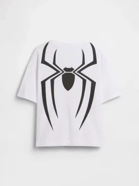 Camiseta infantil oversize con estampado de Marvel