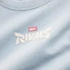 Camiseta infantil oversize con estampado de Marvel