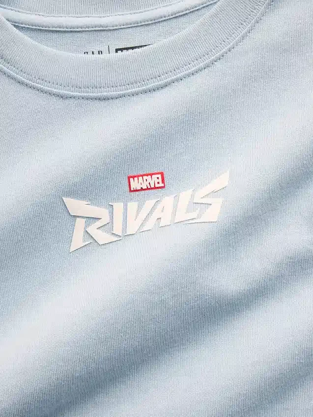 Camiseta infantil oversize con estampado de Marvel