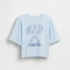 Camiseta infantil oversize con logotipo gráfico