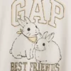 Camiseta infantil oversize con logotipo gráfico