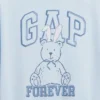 Camiseta infantil oversize con logotipo gráfico