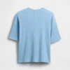 Camiseta infantil oversize de punto waffle