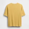 Camiseta infantil oversize de punto waffle