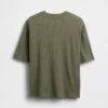 Camiseta infantil oversize de punto waffle