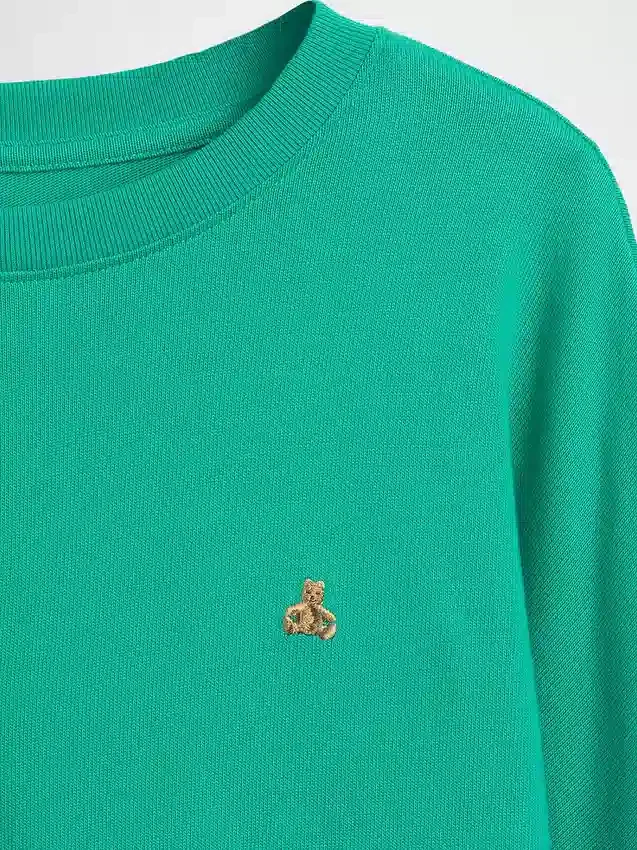 Camiseta infantil oversize de tejido grueso con costuras