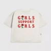 Camiseta infantil para niñas con estampado «Support Girls»