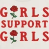 Camiseta infantil para niñas con estampado «Support Girls»