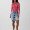 Camiseta moderna con cuello barco