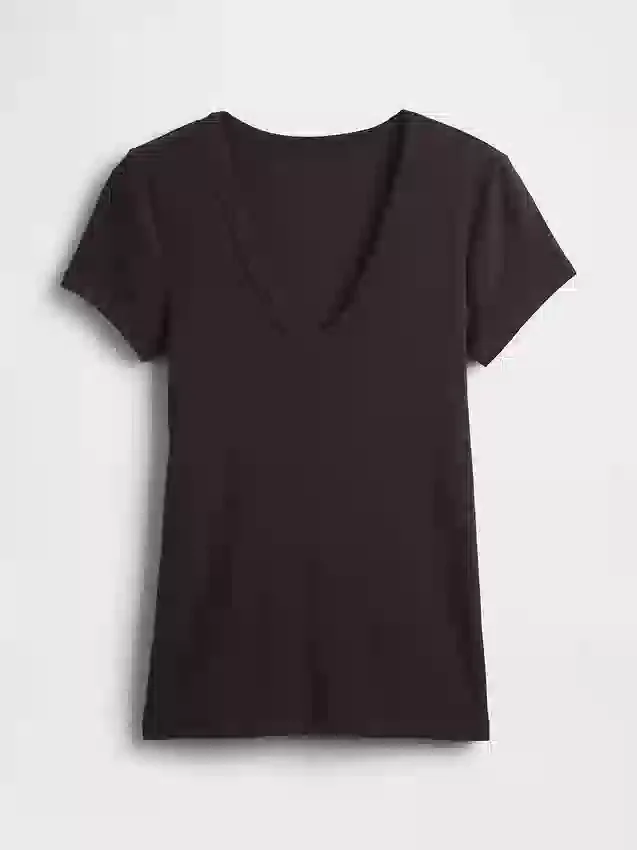 Camiseta moderna con cuello en V