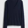 Camiseta moderna con cuello en V