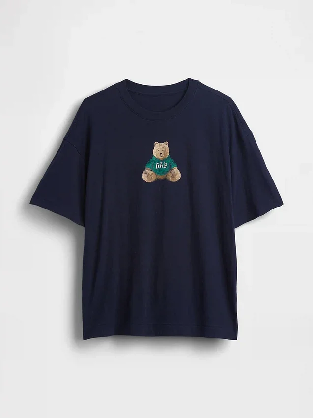 Camiseta oversize con el logotipo del oso Brannan
