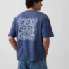 Camiseta oversize con estampado de Keith Haring