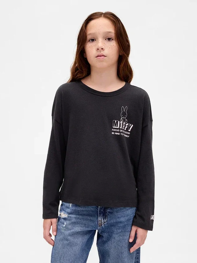 Camiseta oversize con estampado de Miffy para niños