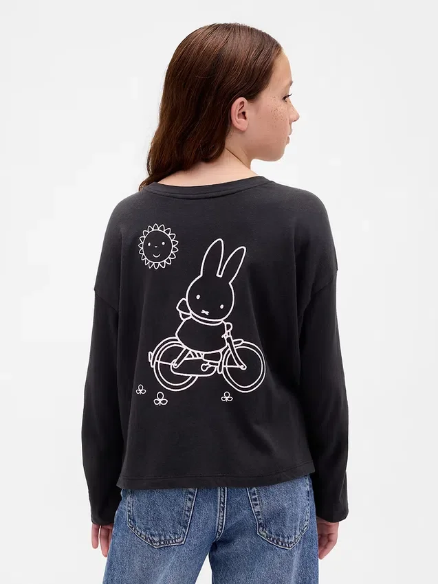 Camiseta oversize con estampado de Miffy para niños