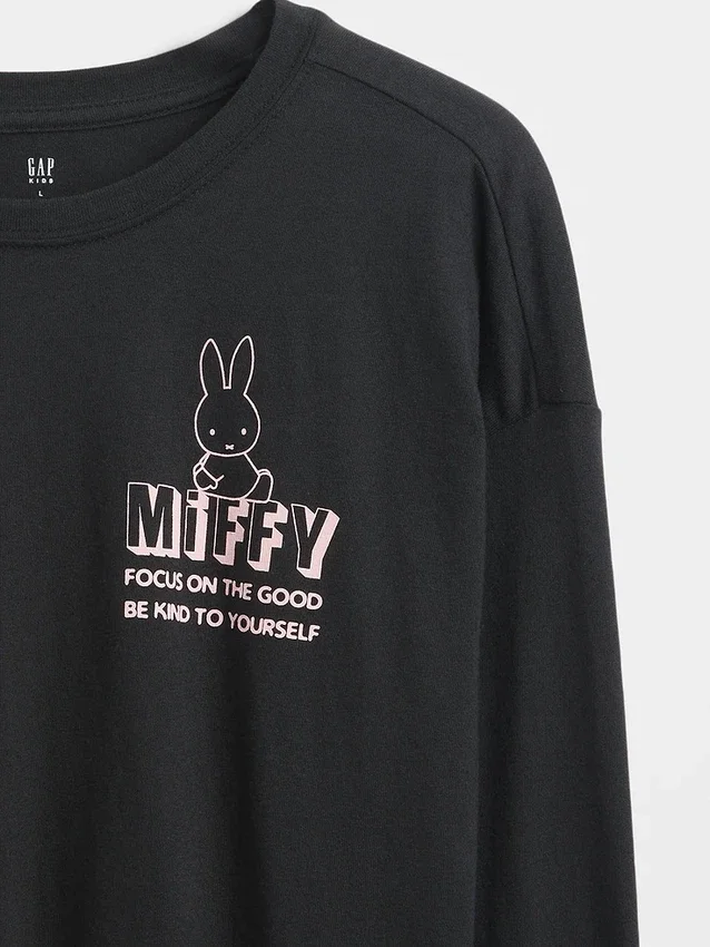 Camiseta oversize con estampado de Miffy para niños