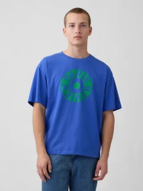 Camiseta oversize con estampado de Robert Indiana