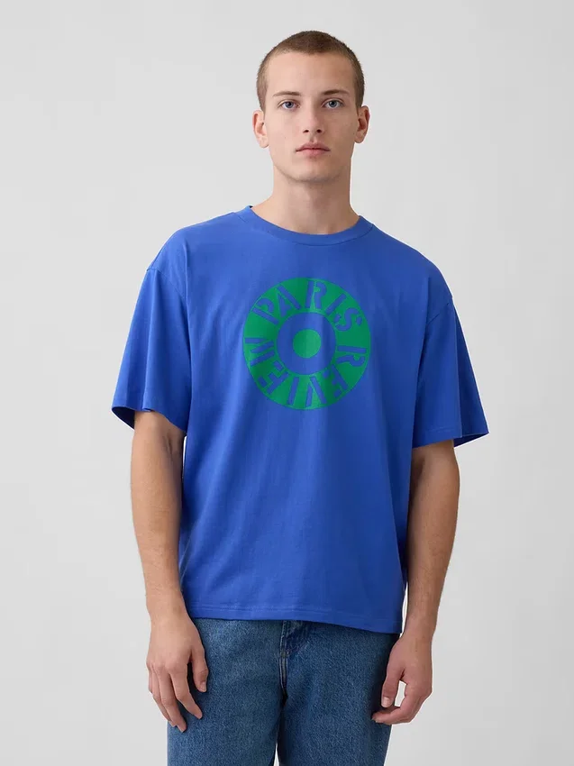 Camiseta oversize con estampado de Robert Indiana