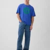 Camiseta oversize con estampado de Robert Indiana