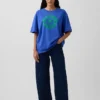 Camiseta oversize con estampado de Robert Indiana